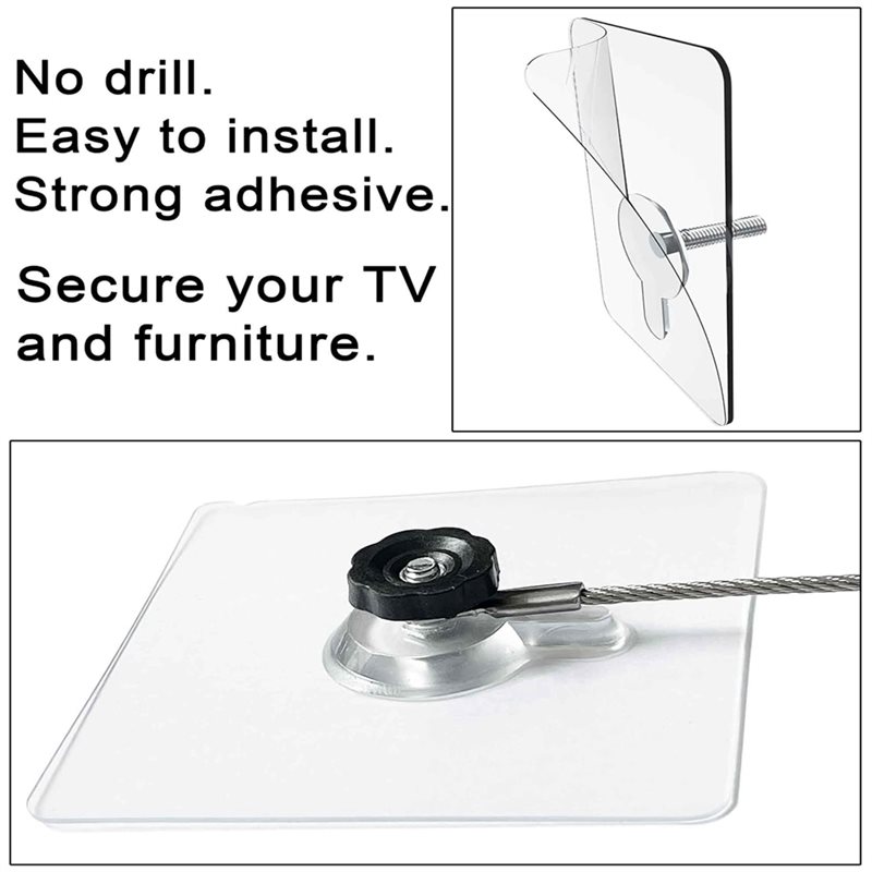 Preventing TV From Falling And - Earthquake Anchor Strap reseña y precio