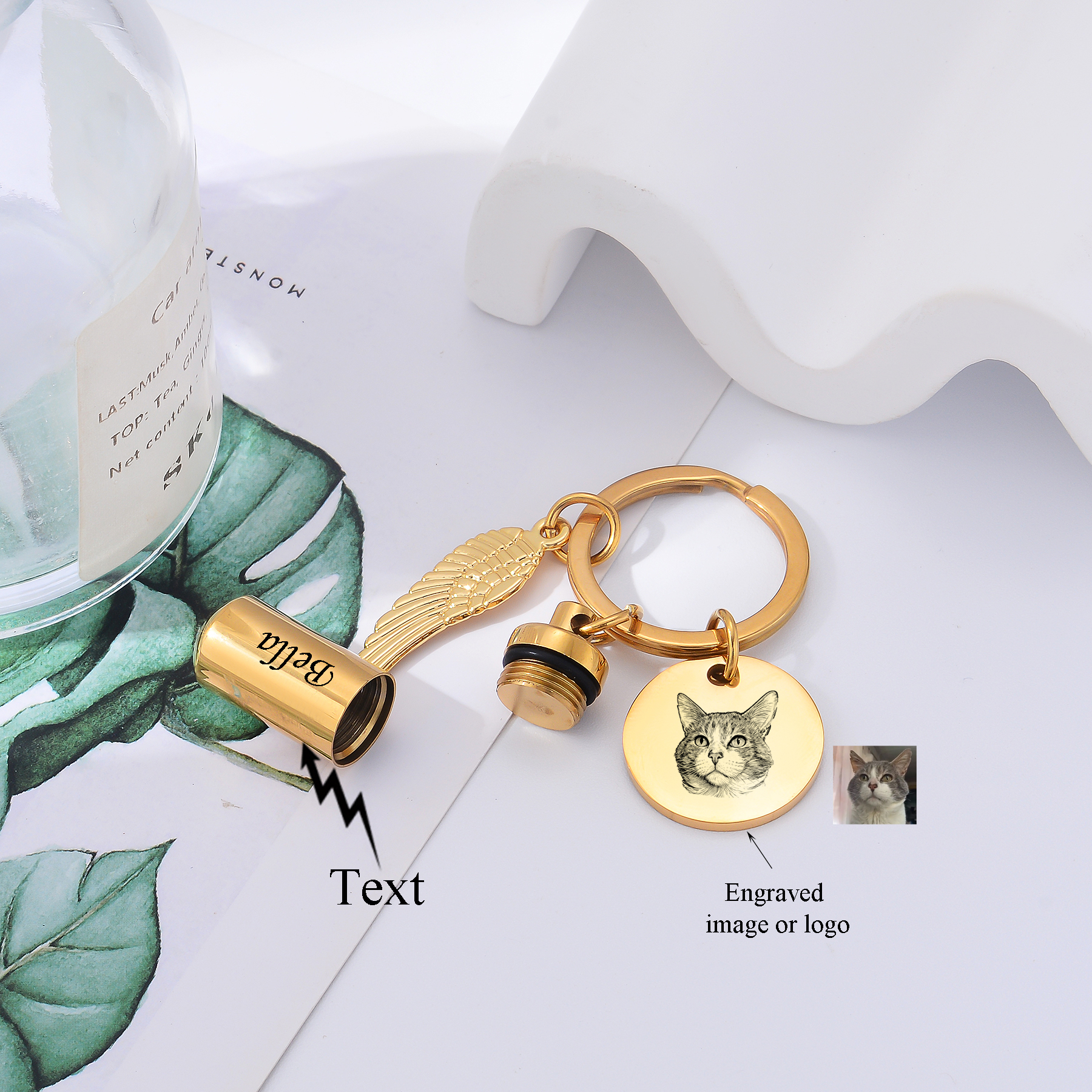 Personalized Cylinder Urn Keyc - Personal Alarm Keychain reseña y precio