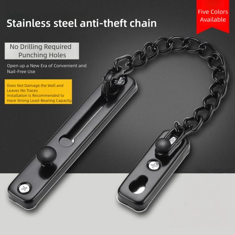 Heavy-Duty Polished Press Latc - Security Chain Door reseña y precio