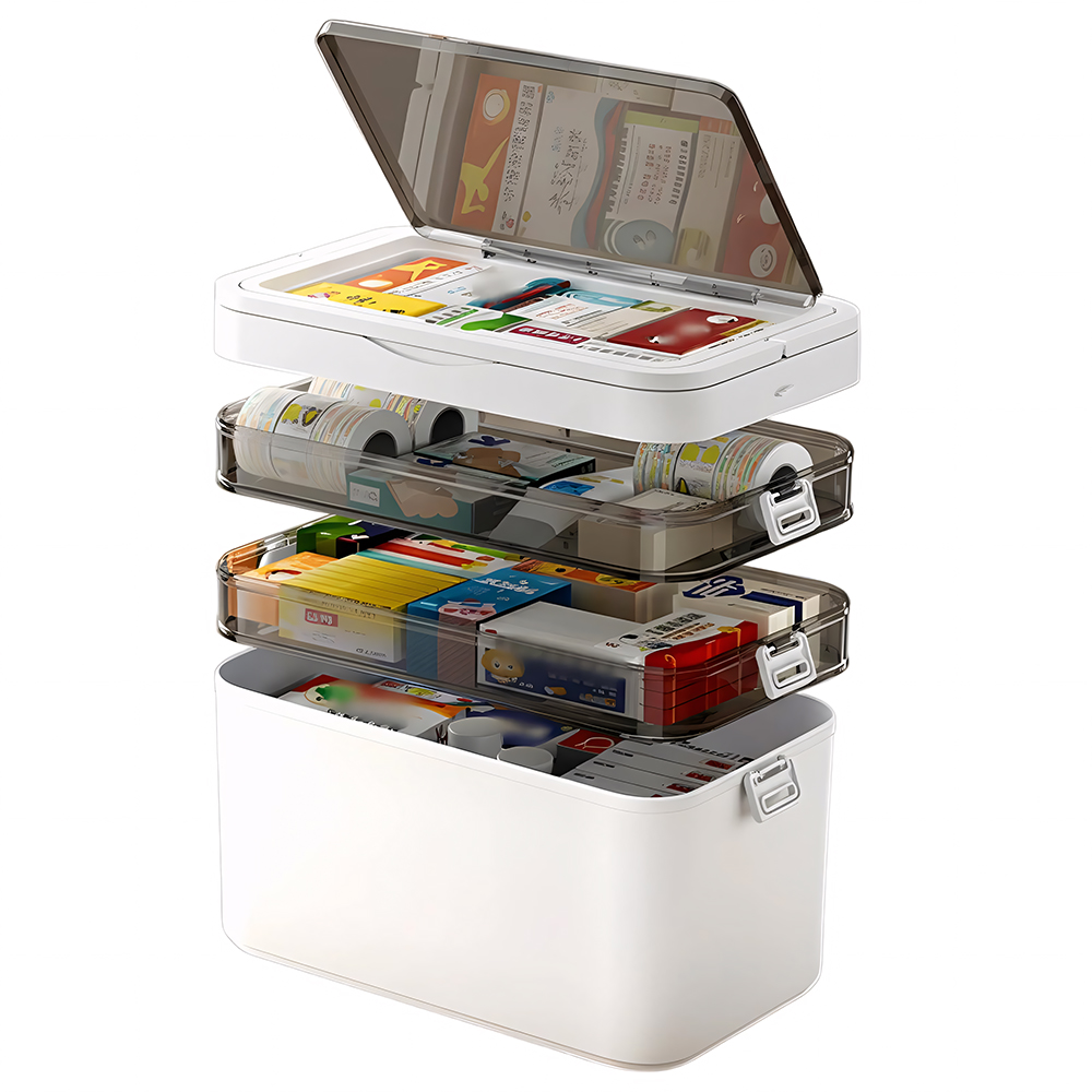 Large Capacity Multi Layer Tra - Medicine Cabinet Lock reseña y precio