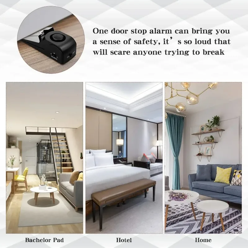 ZEXEF mini security protection - Door Stop Alarm reseña y precio