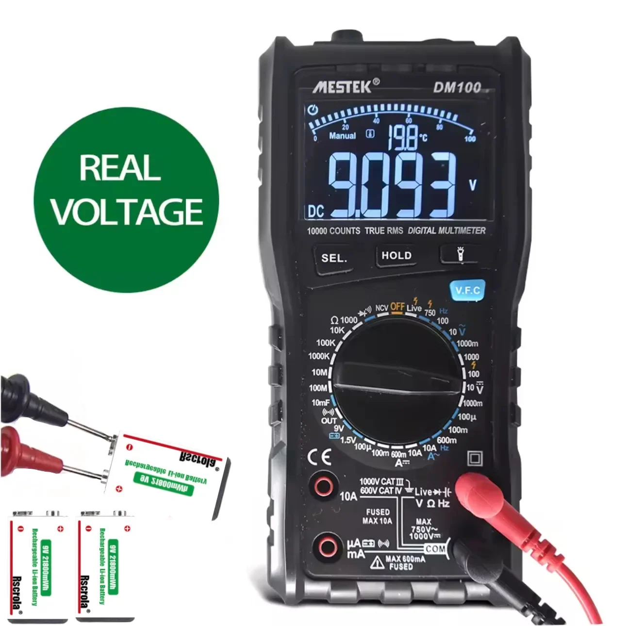 9V 21800mWh Rechargeable Lithi - Smoke Detector Interconnected reseña y precio