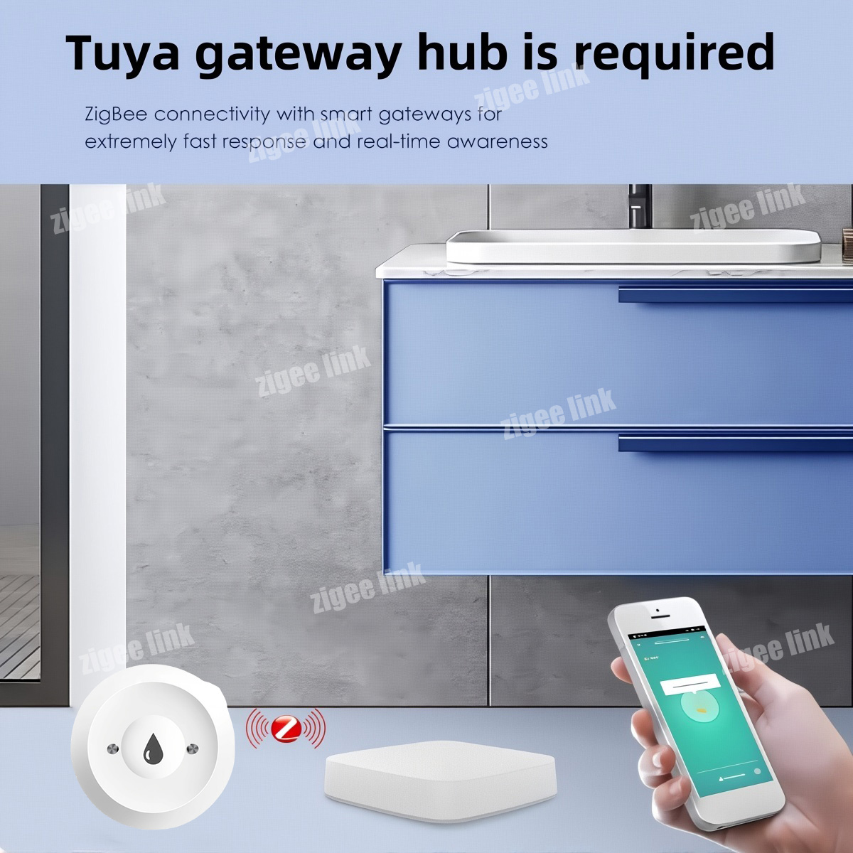 ZigBee 3.0 Water Sensor Smart  - Water Alarm Sensor reseña y precio