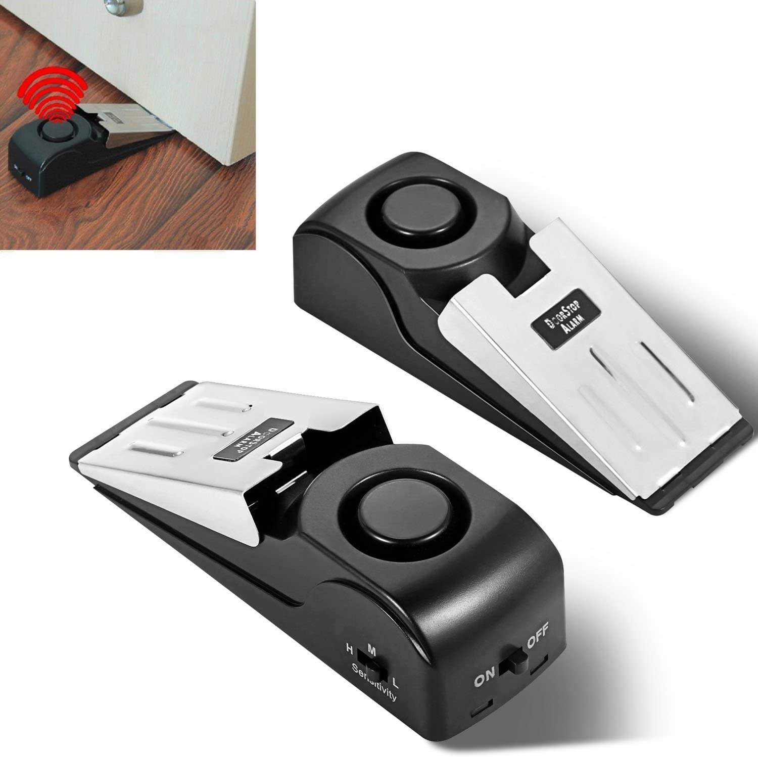 Upgraded Door Stopper Alarm Po - Door Stop Alarm reseña y precio