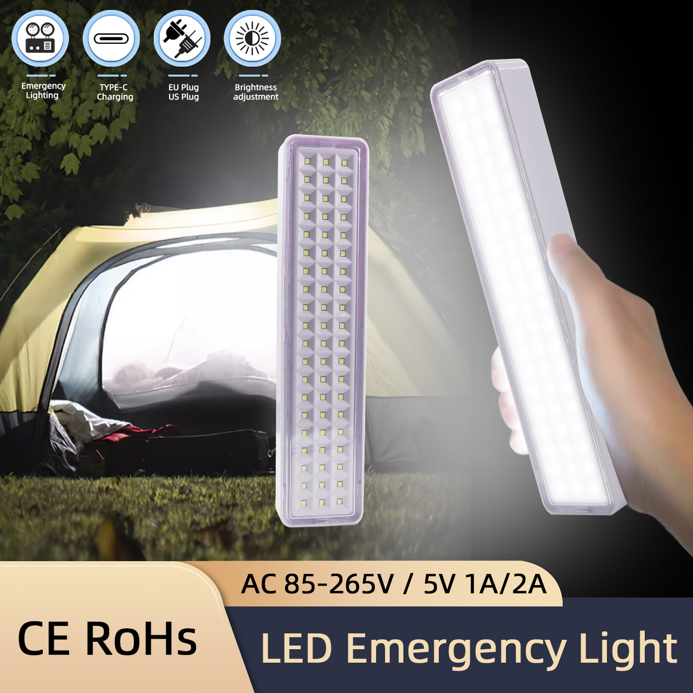 60LED Emergency Fire Fighting  - Power Outage Light reseña y precio