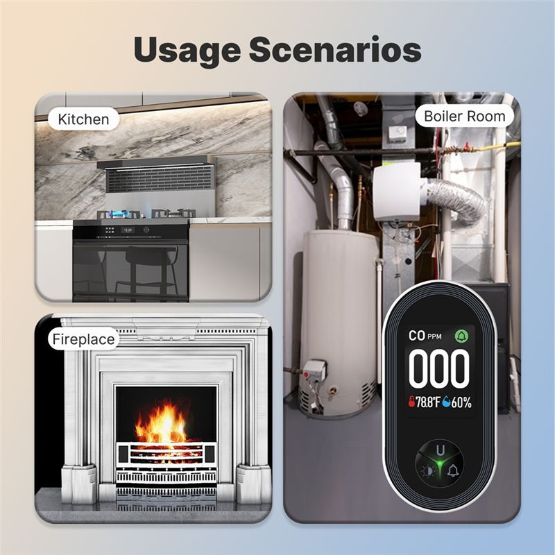 A93PHOT! Temperature Humidity  - Co Detector Plug reseña y precio