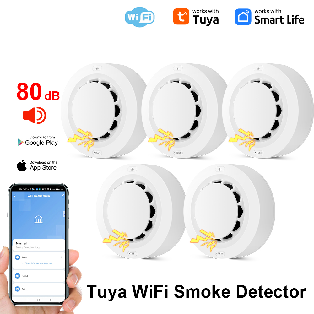 Tuya WiFi Smoke Alarm Fire Pro - Smoke Detector Interconnected reseña y precio