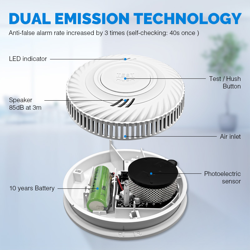 Powered Hotel Smart Wireless T - Smoke Detector Interconnected reseña y precio