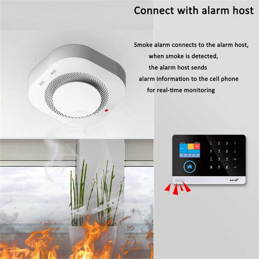433MHz Wireless Smoke Detector - Smoke Detector Interconnected reseña y precio