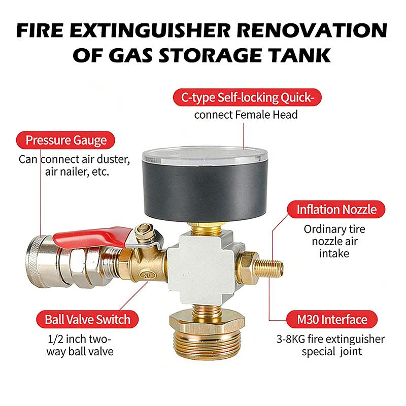 Small Air Tank Pressure Adapte - Fire Extinguisher Small reseña y precio