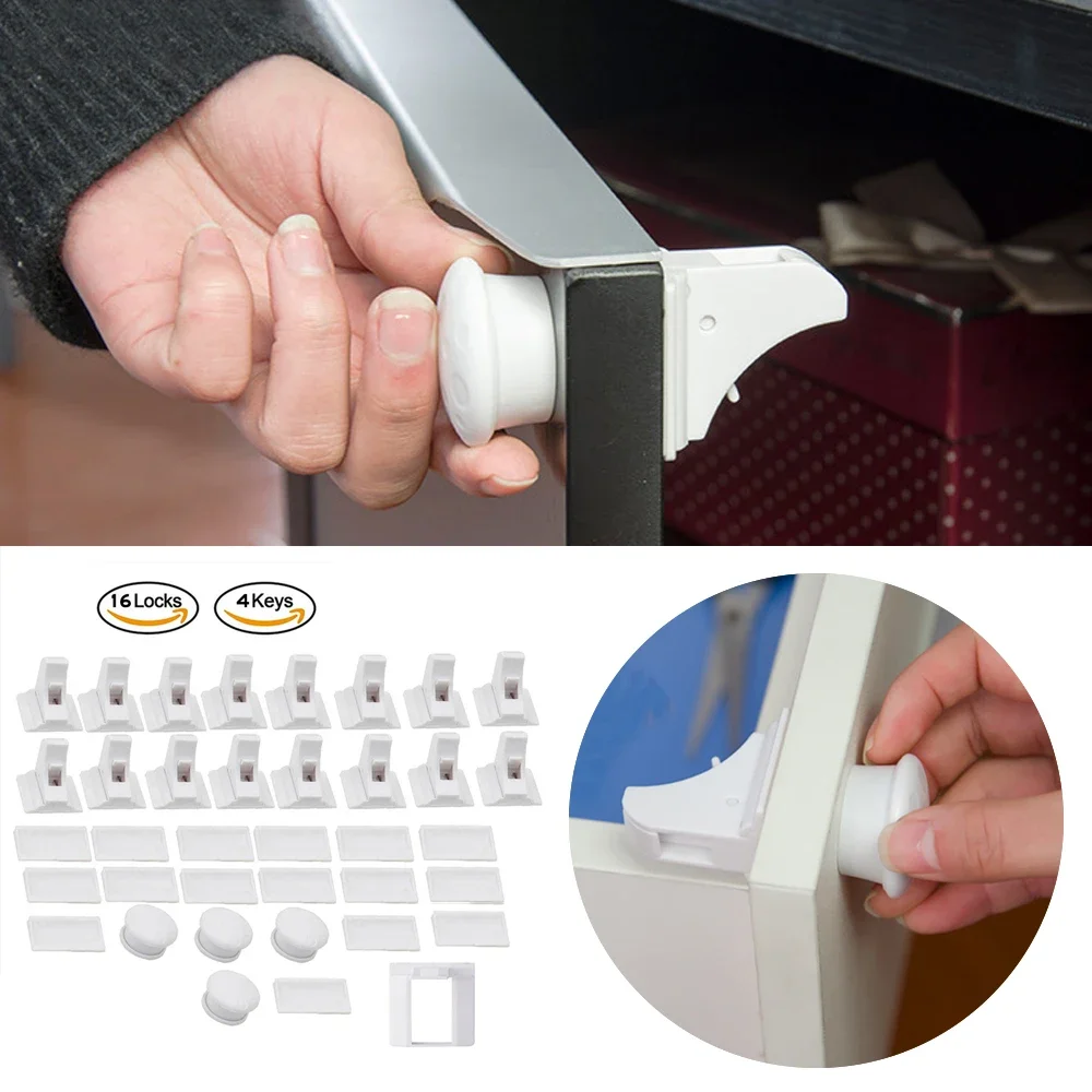 Baby Safety Lock Invisible Loc - Medicine Cabinet Lock reseña y precio